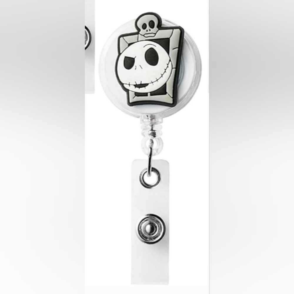 Disney The Nightmare Before Christmas Badge Reel Retractable ID Holder NEW